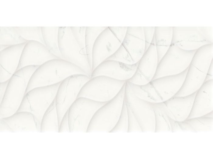 30x60 Calacatta Marmi Floral Dekofon 8mm Mat